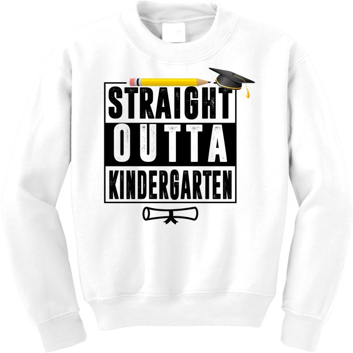 Straight Outta Kindergarten Kids Sweatshirt