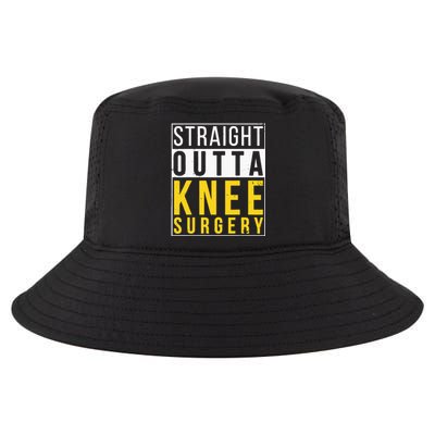 Straight Outta Knee Surgery Funny Recovery Get Well Gifts Cool Comfort Performance Bucket Hat