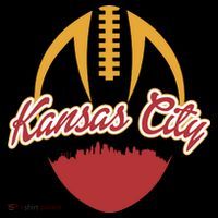 Silhouette Of Kansas City KC Football Fan T-Shirt
