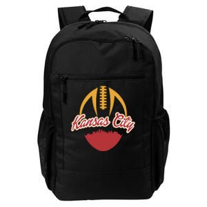 Silhouette Of Kansas City KC Football Fan Daily Commute Backpack