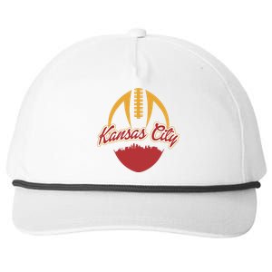 Silhouette Of Kansas City KC Football Fan Snapback Five-Panel Rope Hat