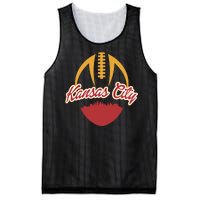 Silhouette Of Kansas City KC Football Fan Mesh Reversible Basketball Jersey Tank