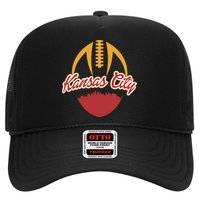 Silhouette Of Kansas City KC Football Fan Trucker Hat