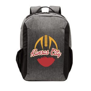 Silhouette Of Kansas City KC Football Fan Vector Backpack