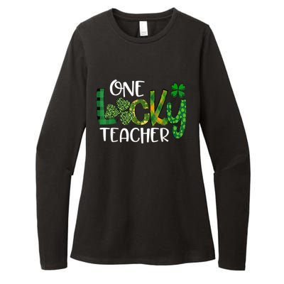 Shamrock One Lucky Teacher St. Patrick's Day School Womens CVC Long Sleeve Shirt