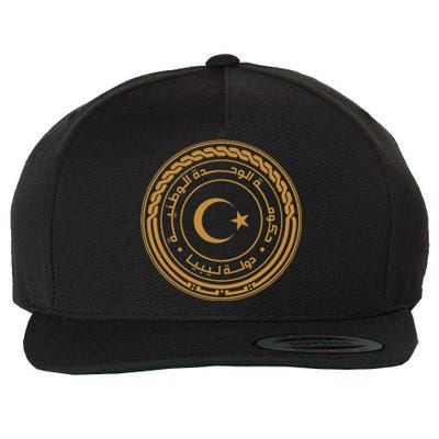 Seal Of Libya Wool Snapback Cap