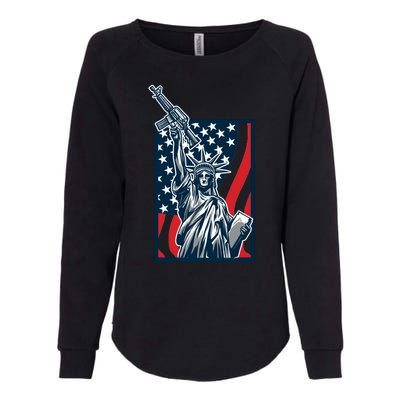 Statue Of Liberty Womens California Wash Sweatshirt