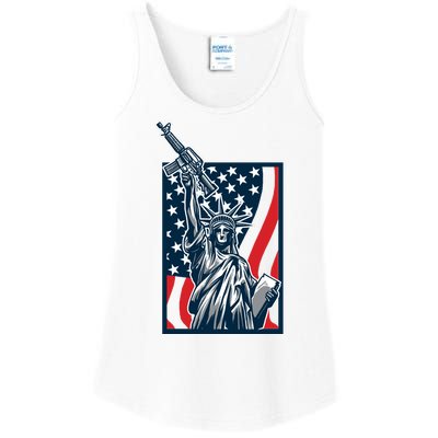 Statue Of Liberty Ladies Essential Tank