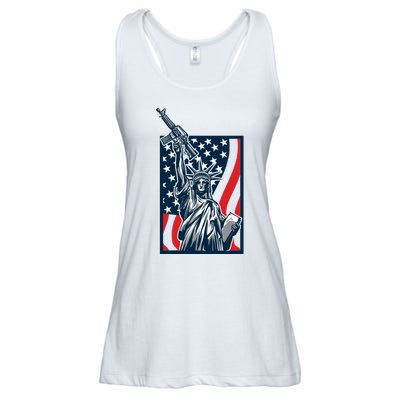 Statue Of Liberty Ladies Essential Flowy Tank