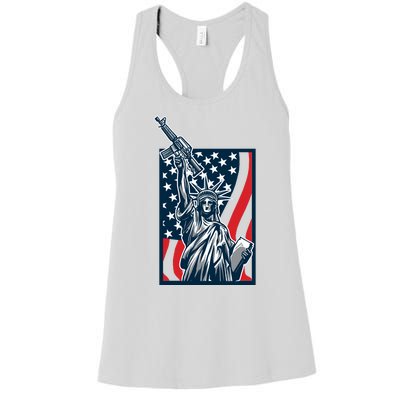 Statue Of Liberty Women's Racerback Tank