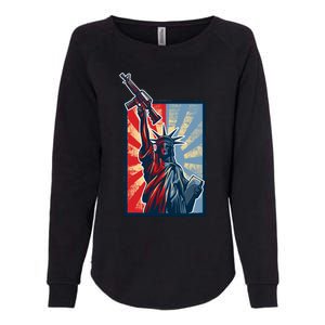 Statue Of Liberty Womens California Wash Sweatshirt