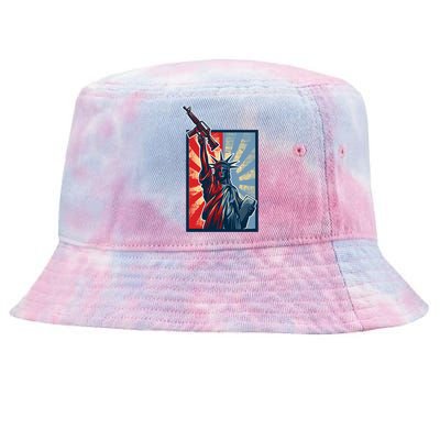 Statue Of Liberty Tie-Dyed Bucket Hat