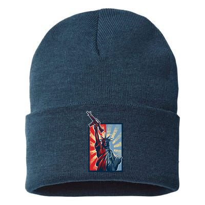 Statue Of Liberty Sustainable Knit Beanie