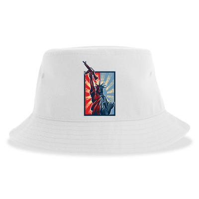 Statue Of Liberty Sustainable Bucket Hat