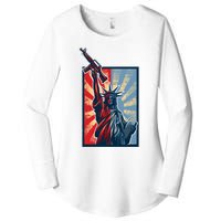 Statue Of Liberty Women's Perfect Tri Tunic Long Sleeve Shirt