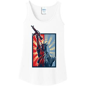 Statue Of Liberty Ladies Essential Tank