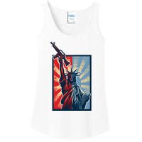 Statue Of Liberty Ladies Essential Tank