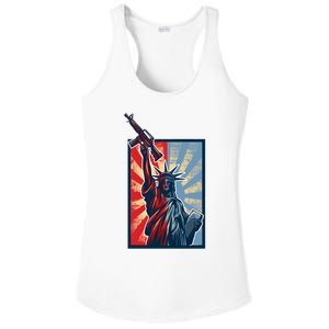 Statue Of Liberty Ladies PosiCharge Competitor Racerback Tank