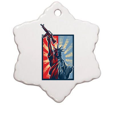 Statue Of Liberty Ceramic Star Ornament