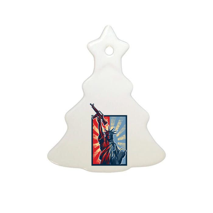 Statue Of Liberty Ceramic Tree Ornament