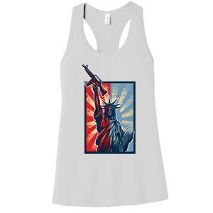 Statue Of Liberty Women's Racerback Tank