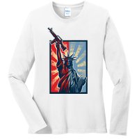 Statue Of Liberty Ladies Long Sleeve Shirt