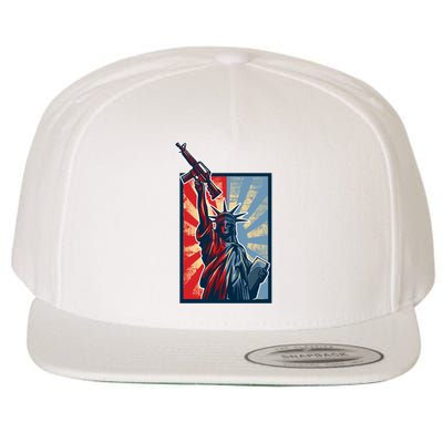 Statue Of Liberty Wool Snapback Cap