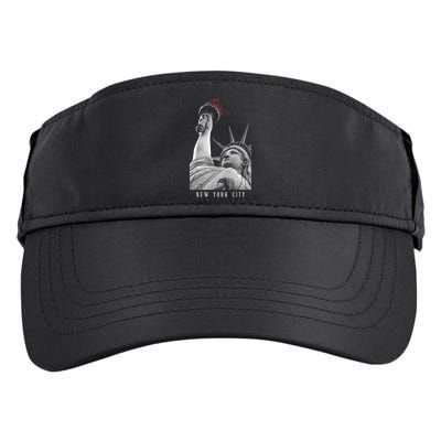 Statue Of Liberty New York City Since 1898 Adult Drive Performance Visor