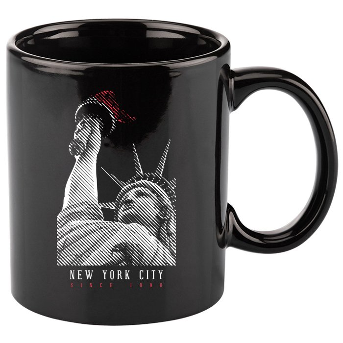 Statue Of Liberty New York City Since 1898 11oz C Handle Ceramic Mug