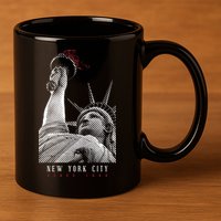 Statue Of Liberty New York City Since 1898 11oz C Handle Ceramic Mug