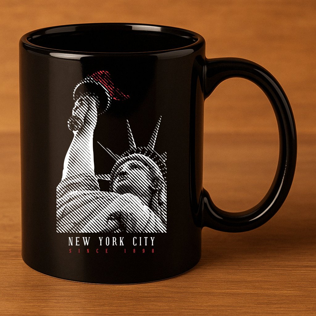 Statue Of Liberty New York City Since 1898 11oz C Handle Ceramic Mug