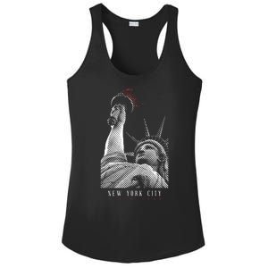 Statue Of Liberty New York City Since 1898 Ladies PosiCharge Competitor Racerback Tank