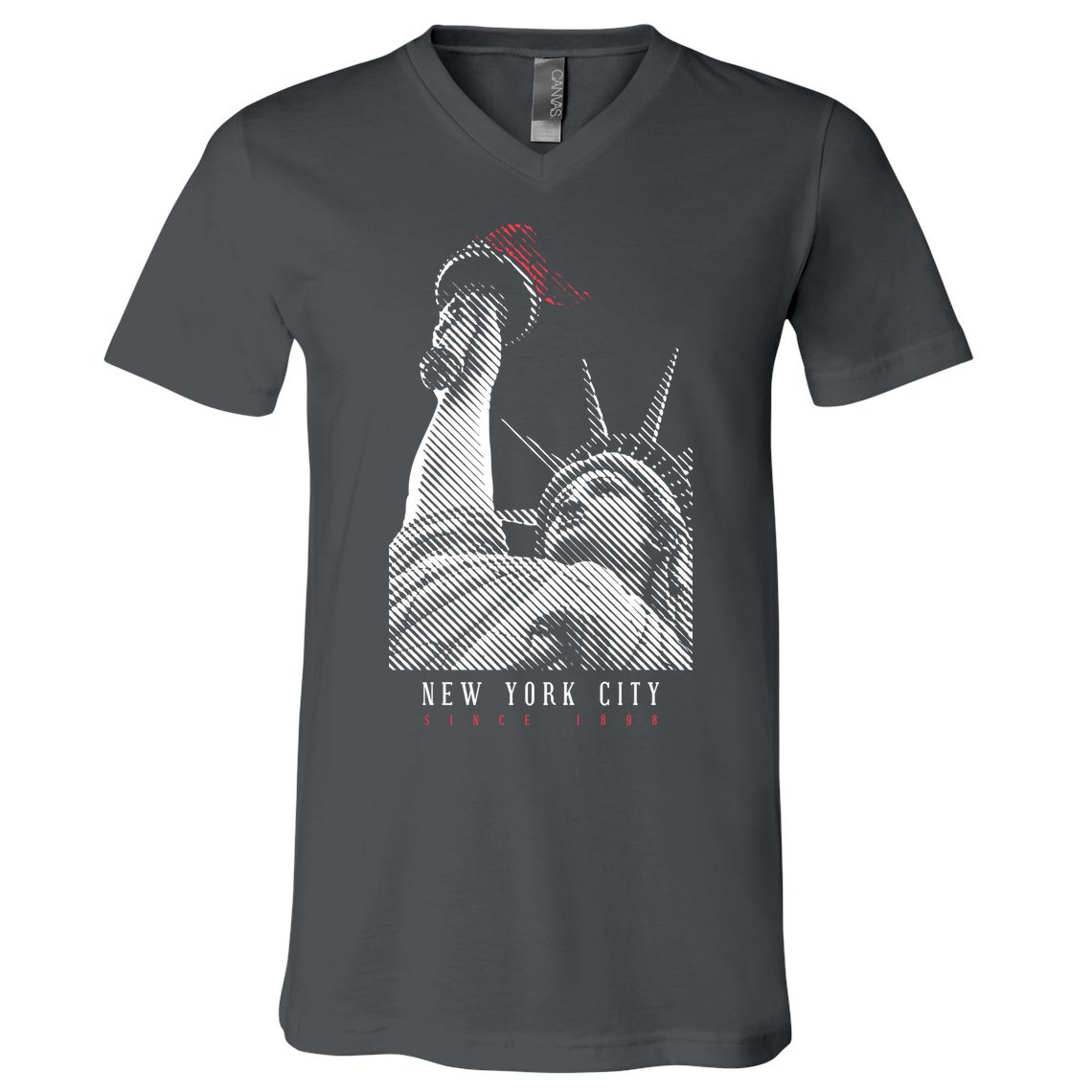 Statue Of Liberty New York City Since 1898 V-Neck T-Shirt