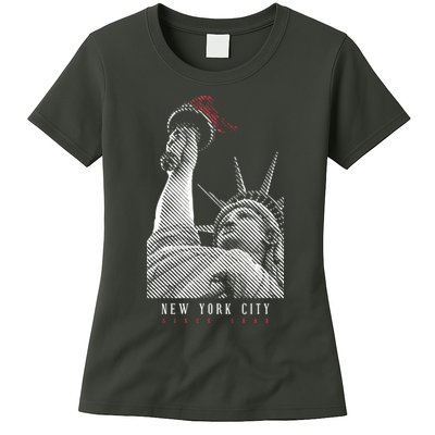 Statue Of Liberty New York City Since 1898 Womens T-Shirt