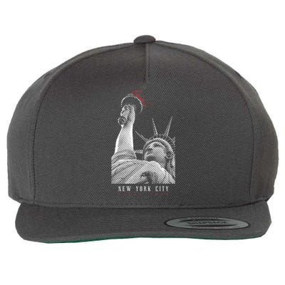 Statue Of Liberty New York City Since 1898 Wool Snapback Cap