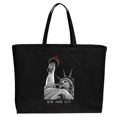 Statue Of Liberty New York City Since 1898 Cotton Canvas Jumbo Tote