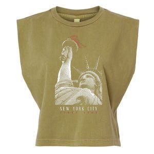 Statue Of Liberty New York City Since 1898 Garment-Dyed Women's Muscle Tee