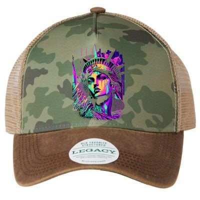 Statue Of Liberty Art Legacy Tie Dye Trucker Hat