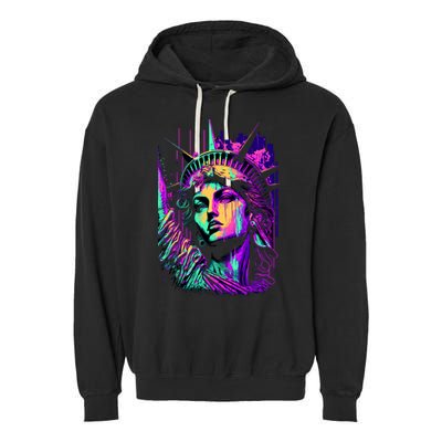 Statue Of Liberty Art Garment-Dyed Fleece Hoodie