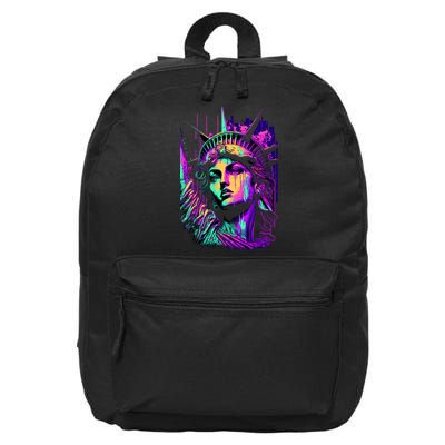 Statue Of Liberty Art 16 in Basic Backpack