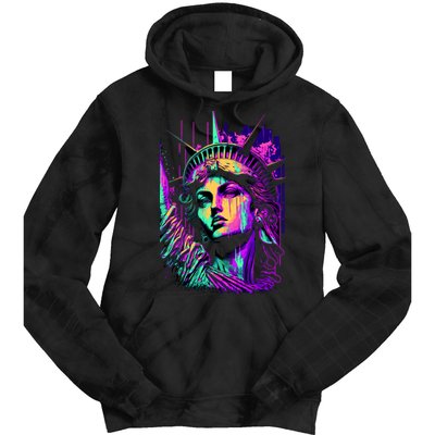 Statue Of Liberty Art Tie Dye Hoodie