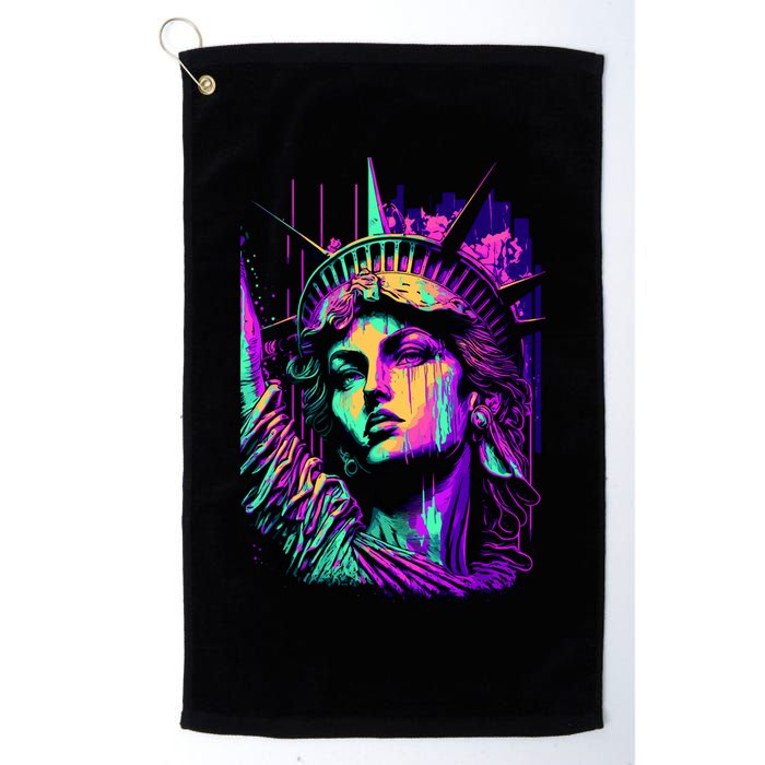 Statue Of Liberty Art Golf Towel