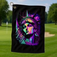 Statue Of Liberty Art Golf Towel