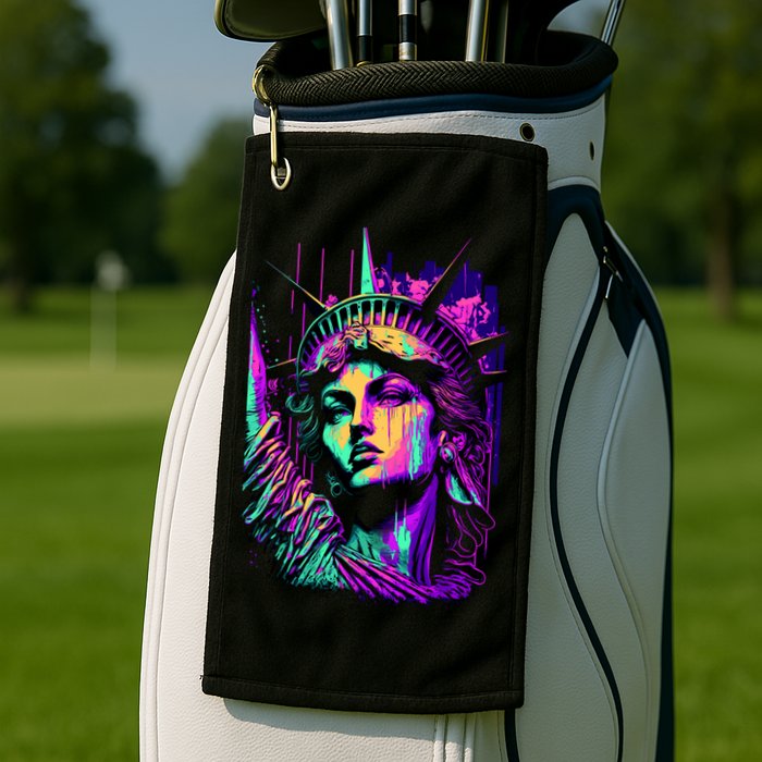 Statue Of Liberty Art Golf Towel