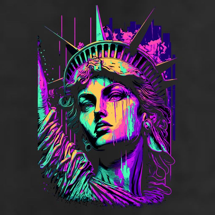 Statue Of Liberty Art Golf Towel