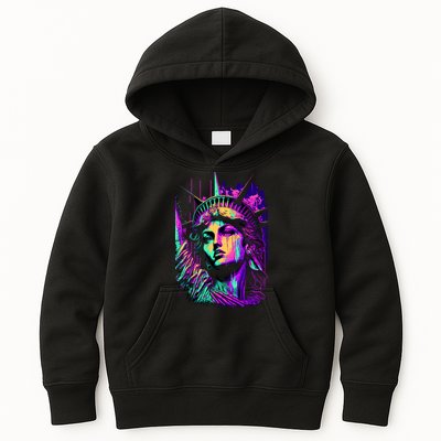 Statue Of Liberty Art Kids Hoodie
