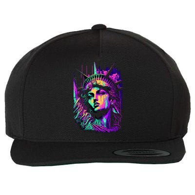 Statue Of Liberty Art Wool Snapback Cap
