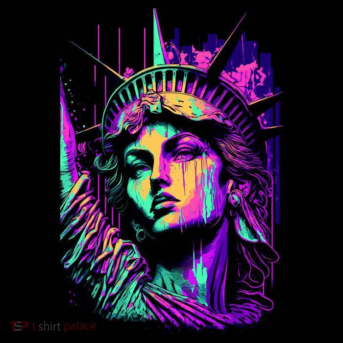 Statue Of Liberty Art Wool Snapback Cap