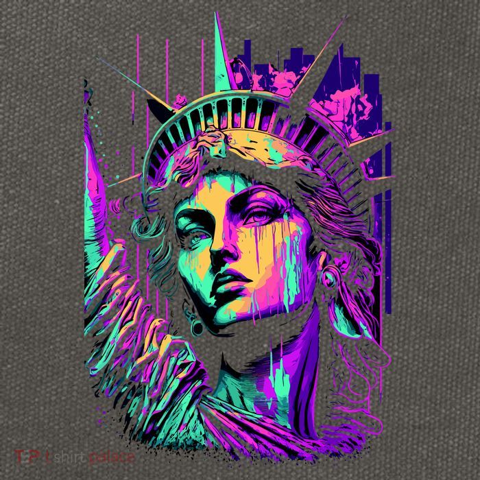 Statue Of Liberty Art Cotton Canvas Backpack