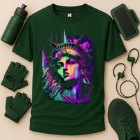 Statue Of Liberty Art Cooling Performance Crew T-Shirt